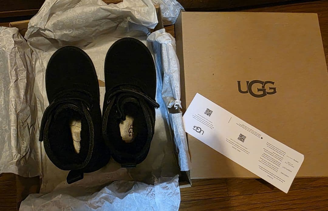 UGG ブラック ムートンブーツ 23（EU37）箱あり　美品
