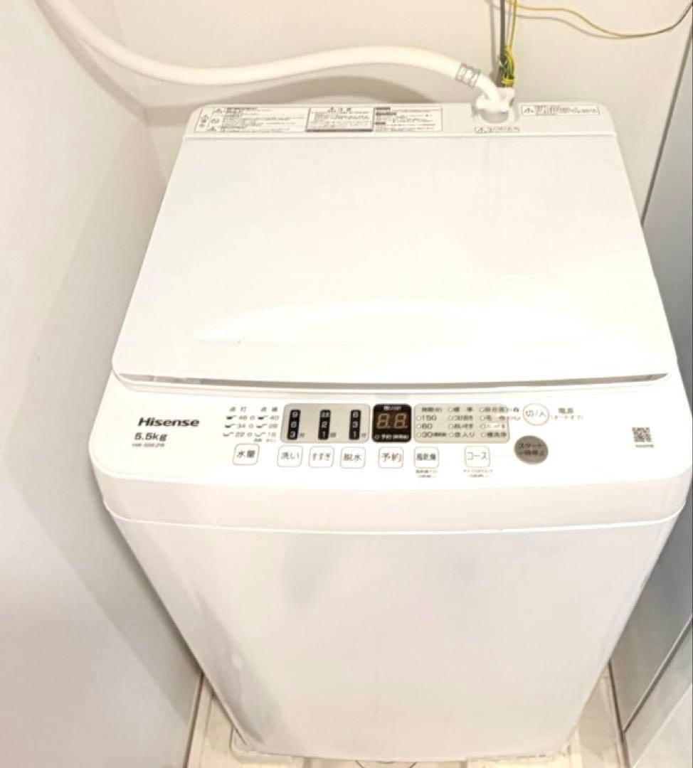 ハイセンス 全自動洗濯機 HW55E2W 5.5kg 2024年購入