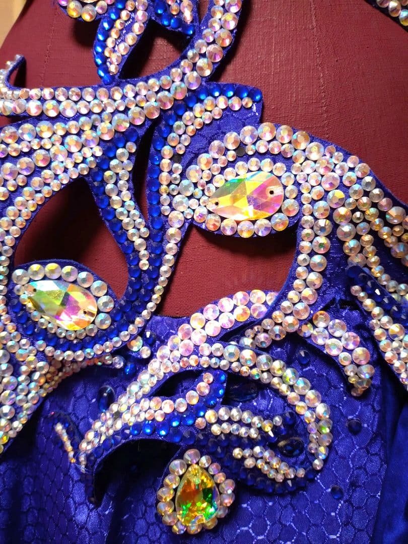 ベリーダンス衣装 ブルー