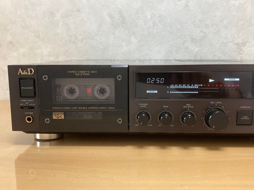 A&D GX-Z7000 ３ヘッド カセットデッキ 高級機 動作品