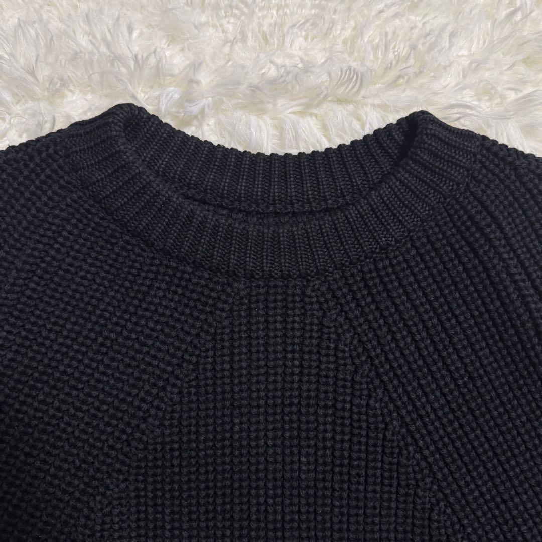 バトナー BATONER シグネチャー クルーネック ニット ブラック Mサイズ