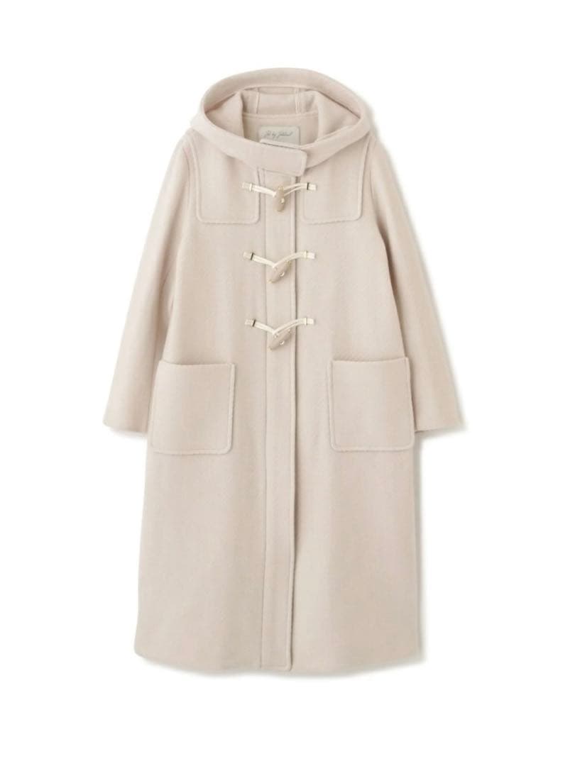 ジルバイジルスチュアート 美品 レディダッフルカルゼコート M チョークホワイト