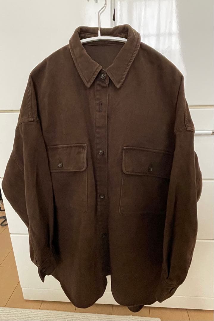 【新品】BABYLONE デニムビッグシャツ ブラウン