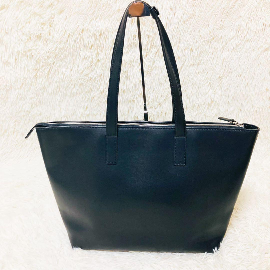 極美品✨ ポールスミス トートバッグ ブラック レザー