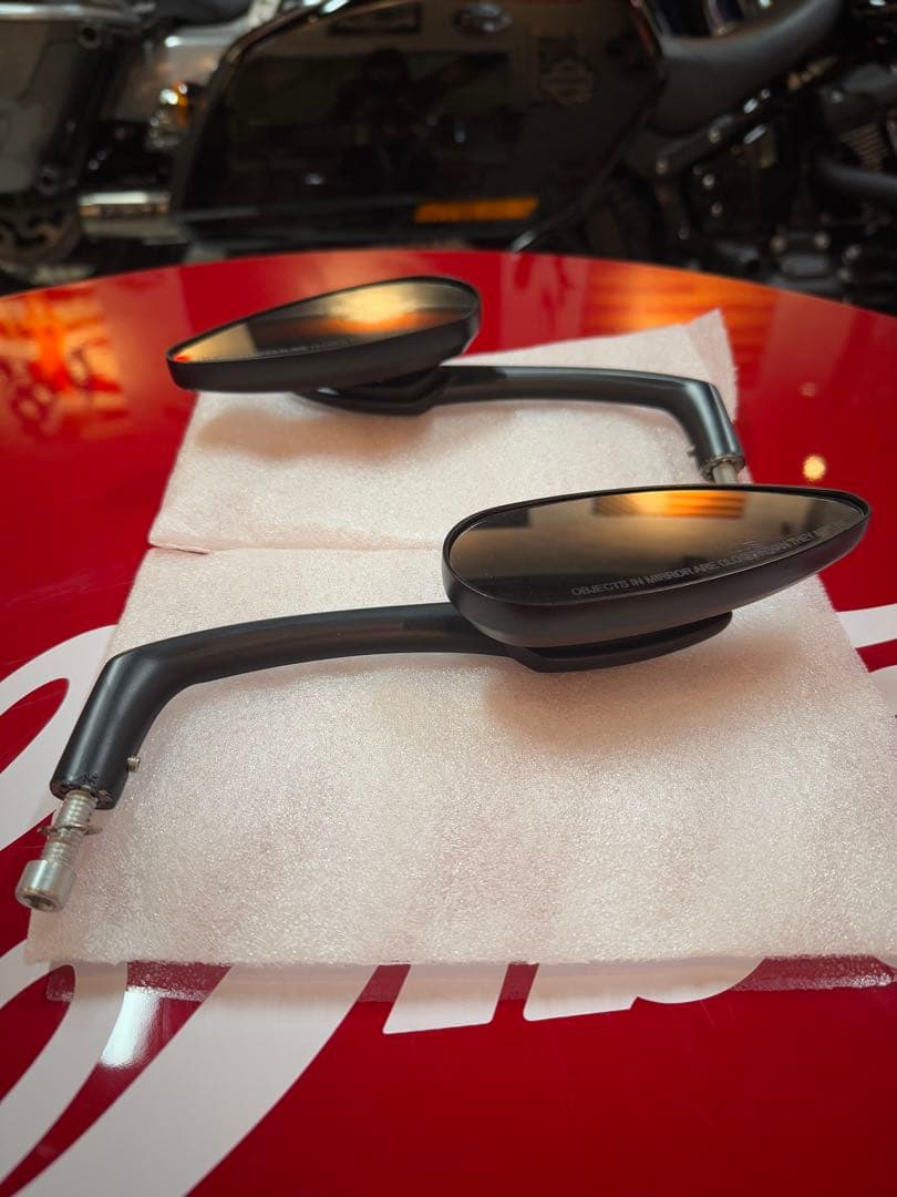 kuryakyn（クリアキン）バイク サイドミラー 2個セット 黒 ハーレー