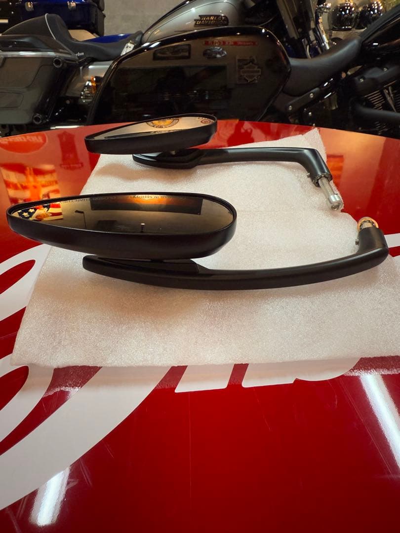 kuryakyn（クリアキン）バイク サイドミラー 2個セット 黒 ハーレー