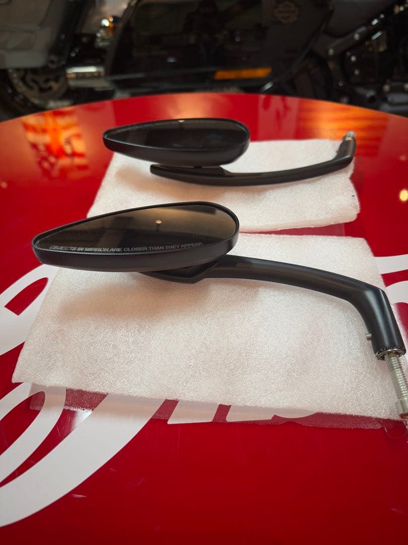 kuryakyn（クリアキン）バイク サイドミラー 2個セット 黒 ハーレー