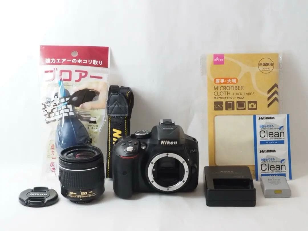 【美品】Wifi搭載⭐️自撮りOK ニコンD5300 2416万画素　標準レンズ