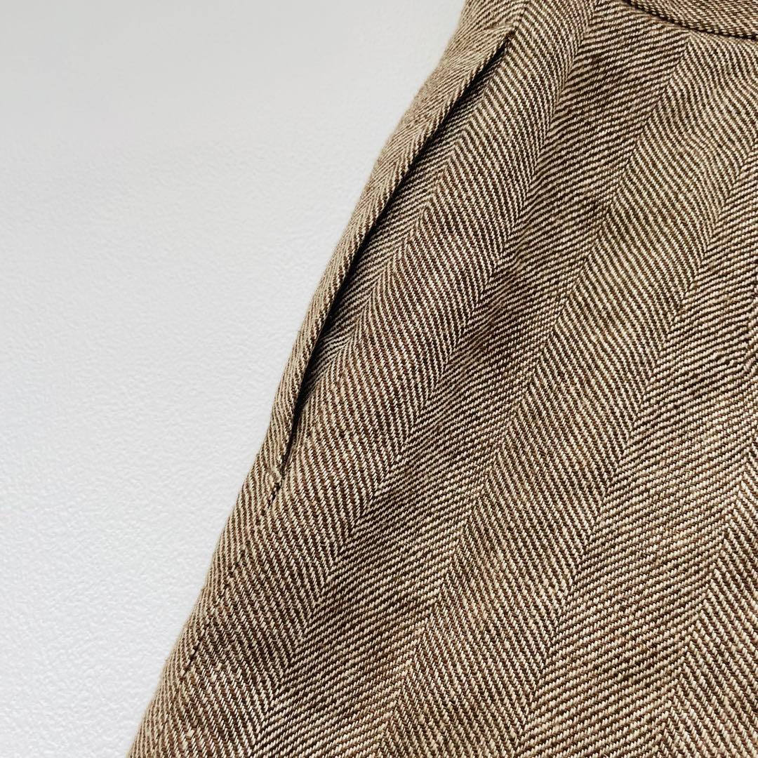 MAX MARA リネン パンツスーツ ヘリンボーン 洗濯可