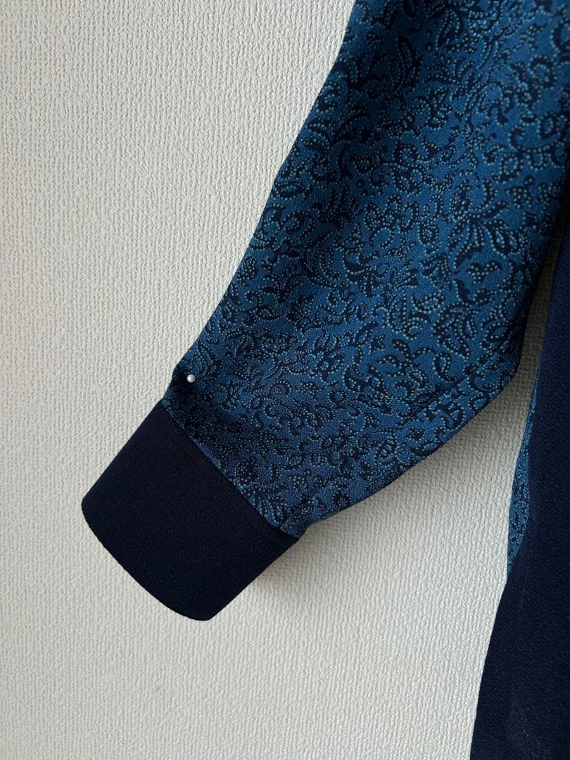 手作りのポリエステル縮緬反物生地メンズかりゆしウェアLLサイズ