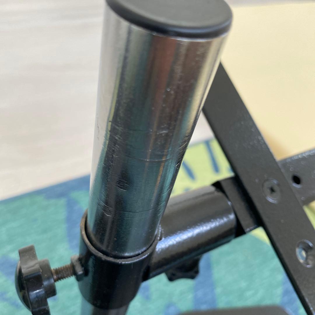 こ*ん様 cdjやPCスタンド 高さ調整可能 ブラック2個セット