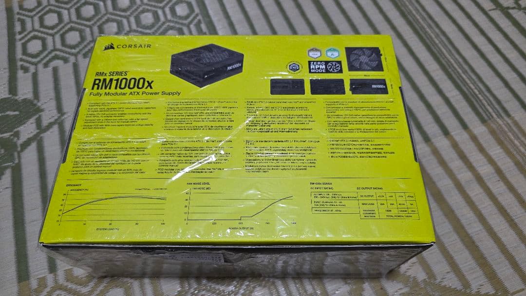 Corsair RM1000x 2024 CP-9020271-JP動作確認のみ