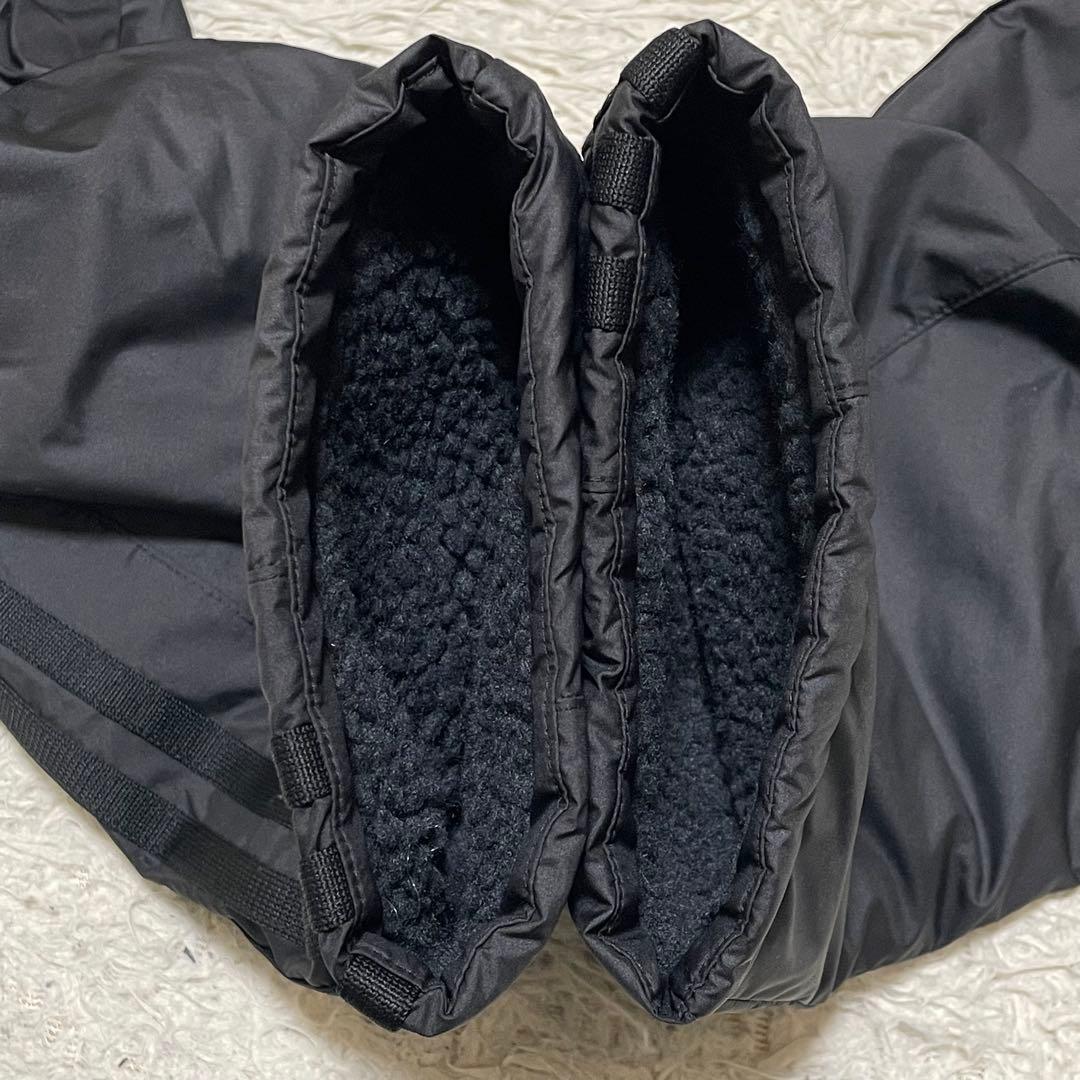 adidas ボアロングコート JG8514 WIND.RDY 防寒 黒 XL