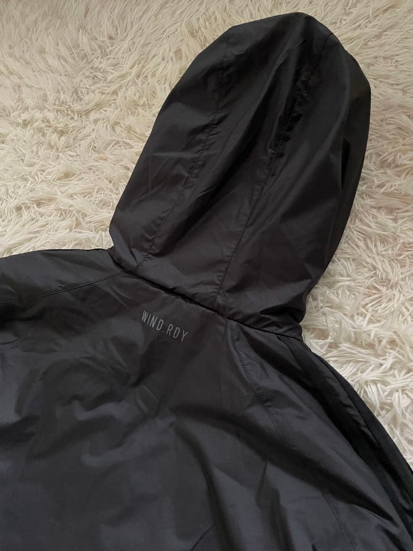 adidas ボアロングコート JG8514 WIND.RDY 防寒 黒 XL