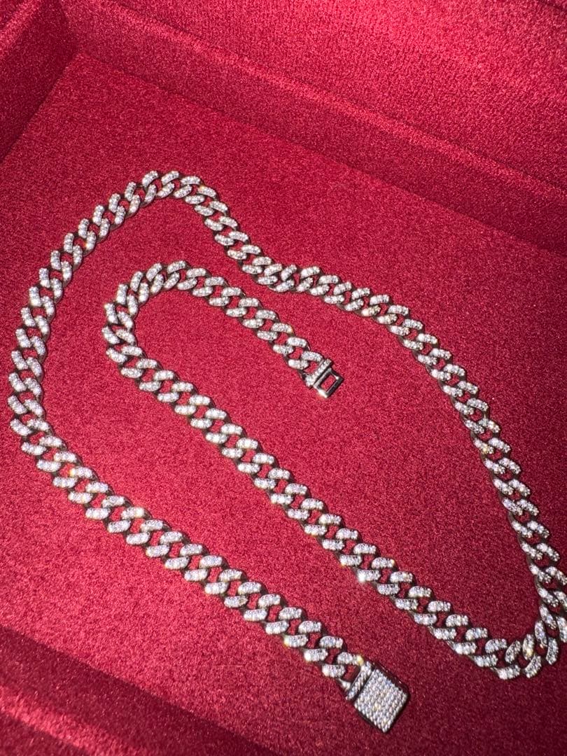 シルバー マイアミキューバンリンク ネックレス 6mm 55cm