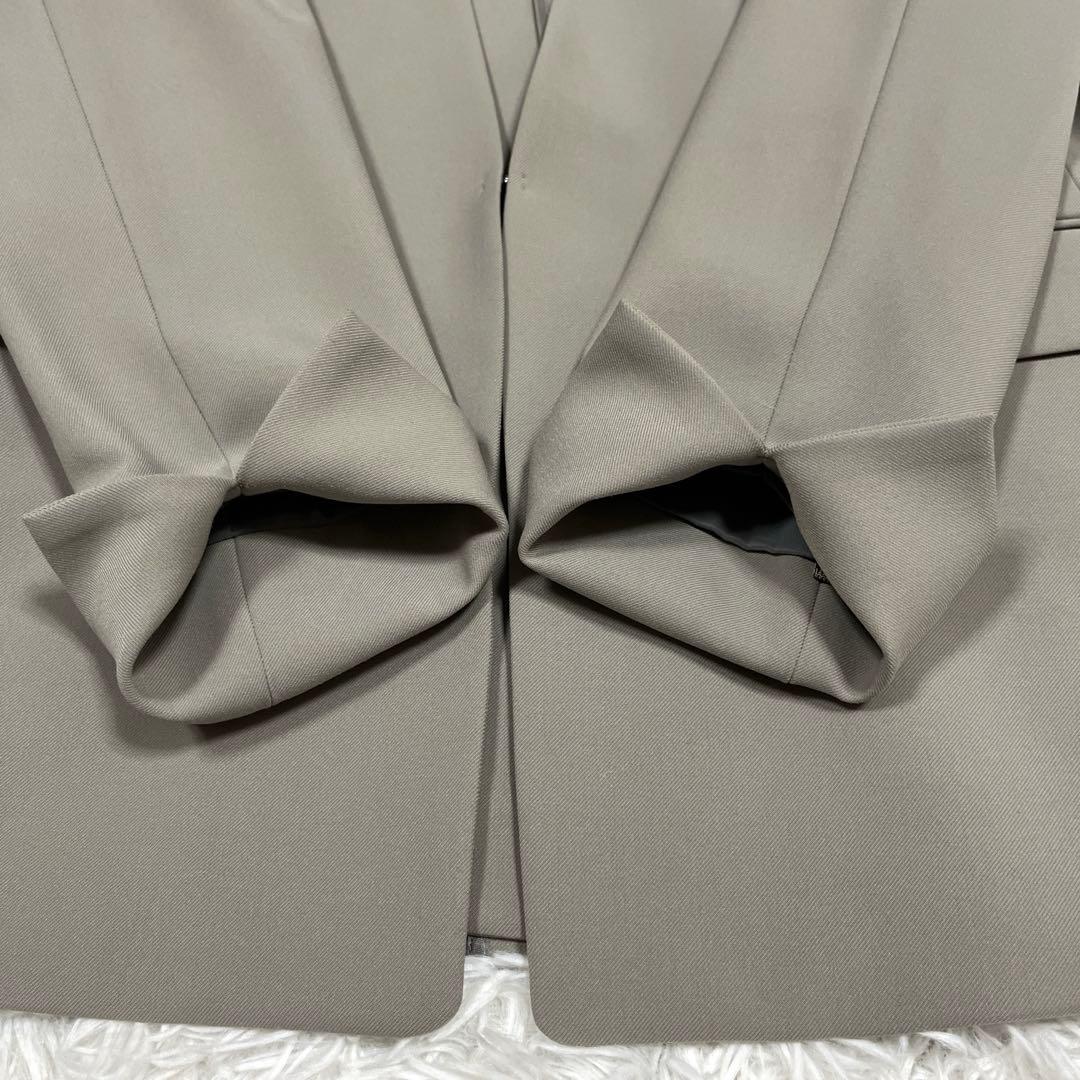 美品✨AOKI Oggiコラボ ノーカラージャケット パンツセットアップスーツ