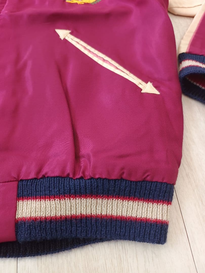 東洋エンタープライズ　スカジャン　鷹×日本地図