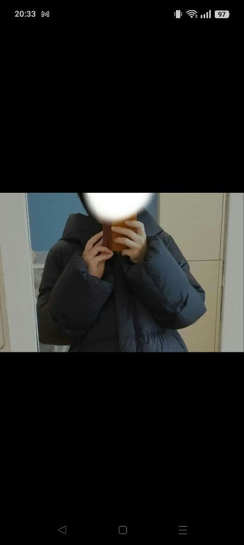 美品　パウダーフィールダウンショートコート　Mサイズ　ユニクロ