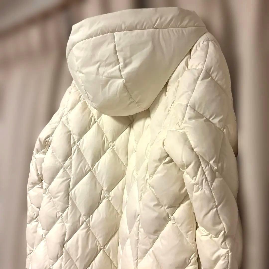 ★おすすめ★seninon ホワイト　フェザー　ダウンコート　ダルファイン