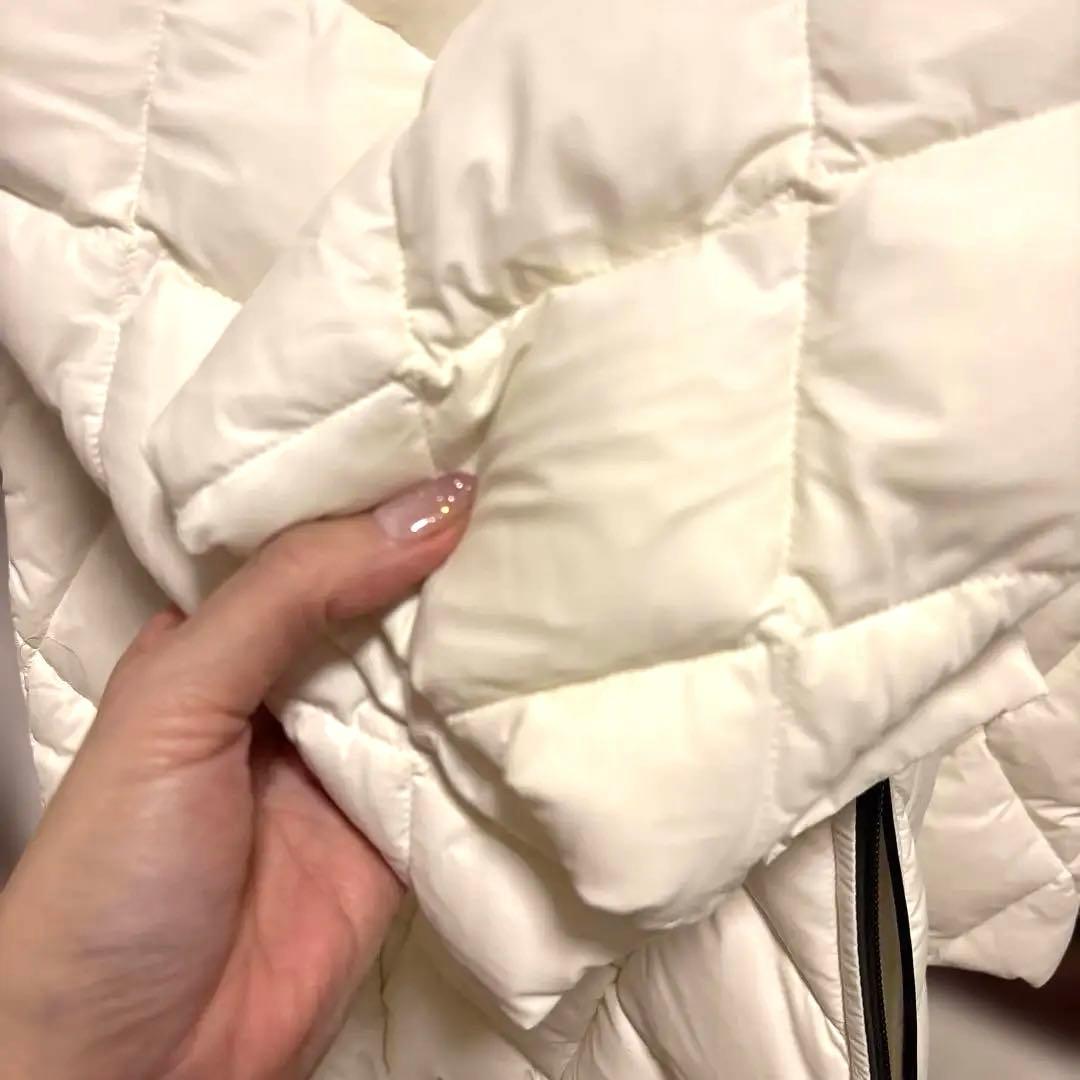 ★おすすめ★seninon ホワイト　フェザー　ダウンコート　ダルファイン