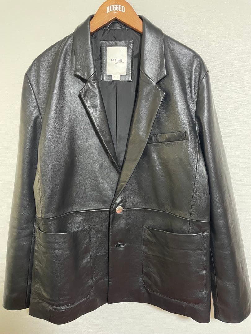 CRIMIE スパニッシュラムレザー ブレザー L