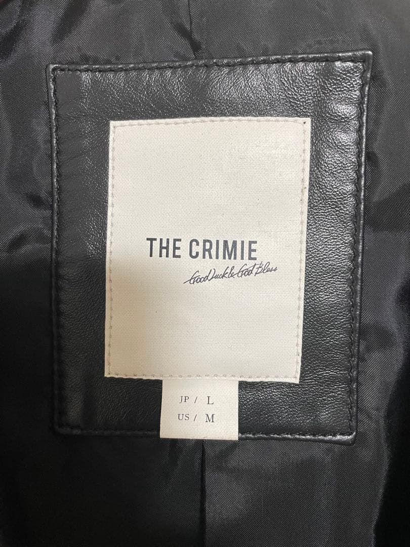 CRIMIE スパニッシュラムレザー ブレザー L
