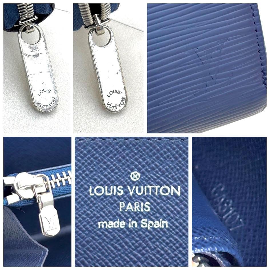 【なかむー】ルイヴィトン　エピ　ジッピーウォレット　ネイビー