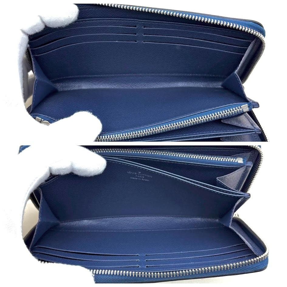 【なかむー】ルイヴィトン　エピ　ジッピーウォレット　ネイビー