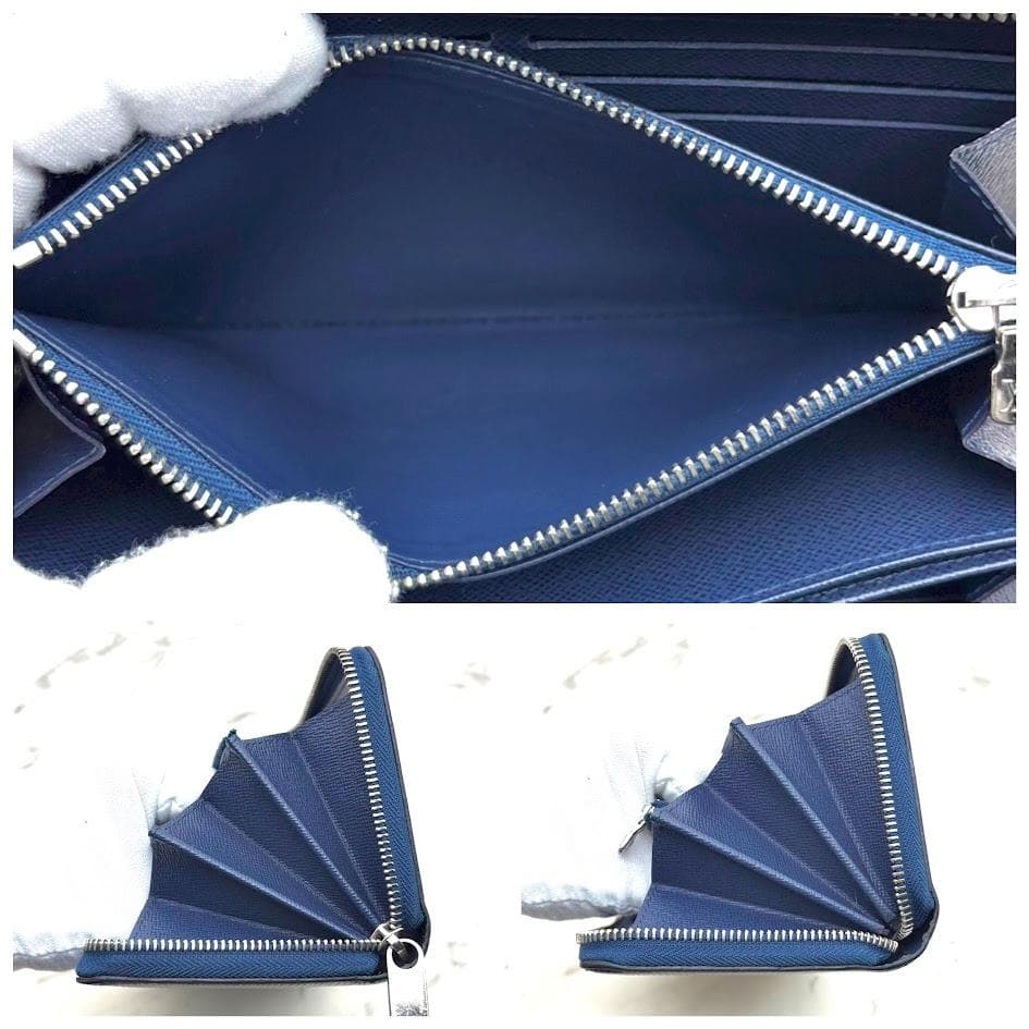 【なかむー】ルイヴィトン　エピ　ジッピーウォレット　ネイビー