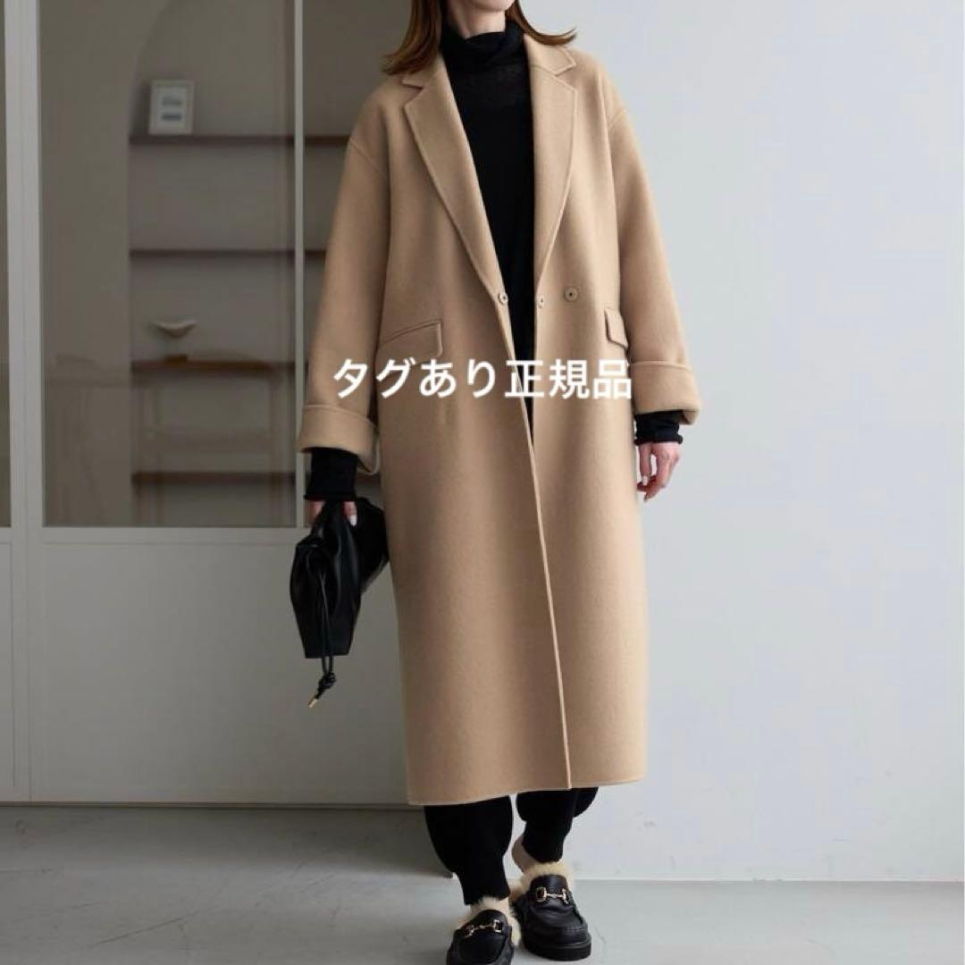 SLOBE IENA souple woolダブルフェイスチェスター キャメル