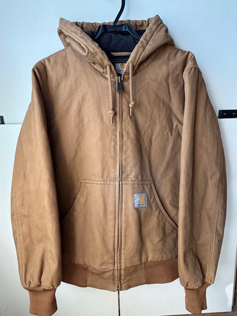 Carhartt フード付きブラウンジャケット M