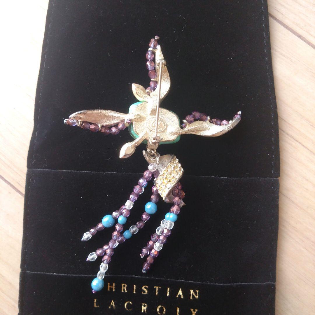 幻　ChristianLacroix　トルコ石　80s ヴィンテージ　ブローチ