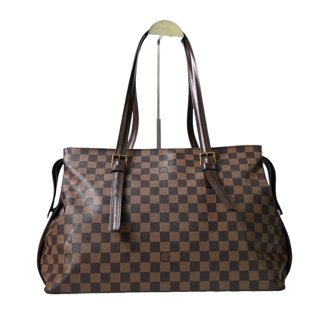 【美品】ルイヴィトン　ダミエ　チェルシー　トートバッグ　ショルダーバッグ　茶