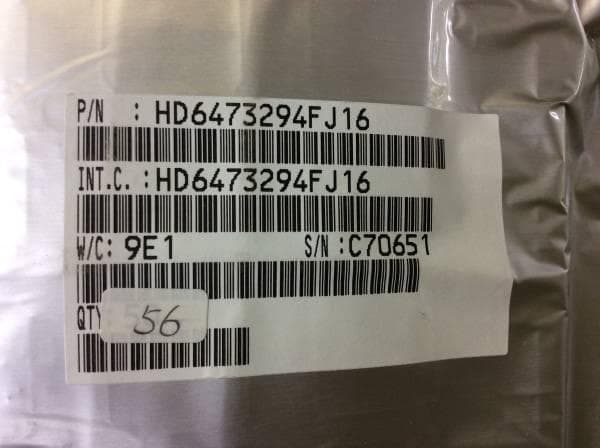 HD6473294FJ16  日立 16-Bit CPU 56個