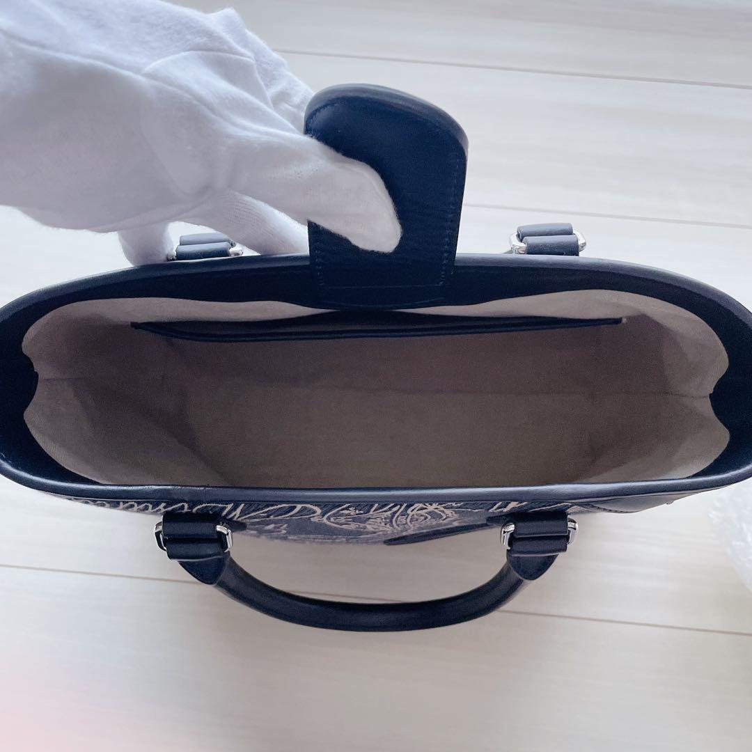 【ベルルッティ】メンズ トゥジュール スクリット アラベスク キャンバス