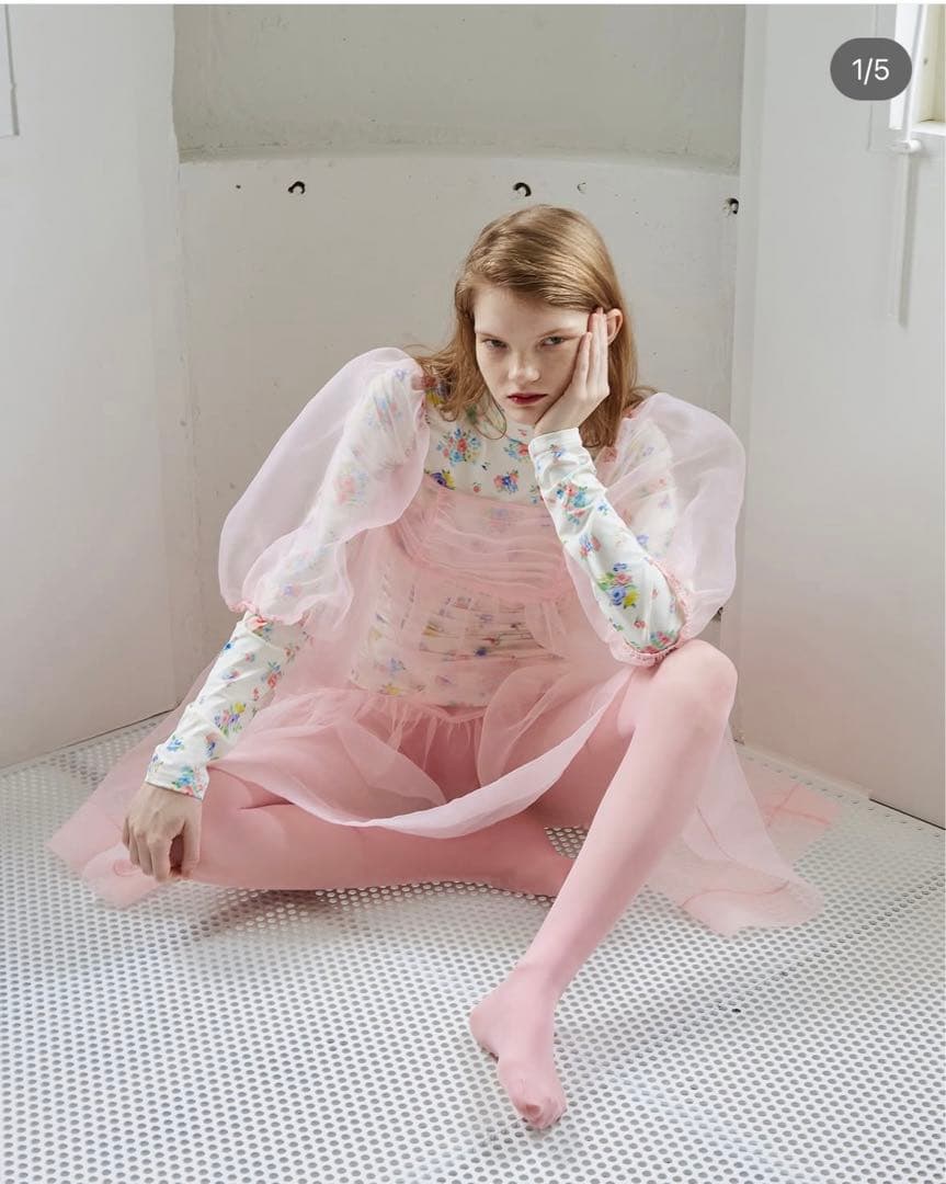 【POPPY】organdy flare mini dress