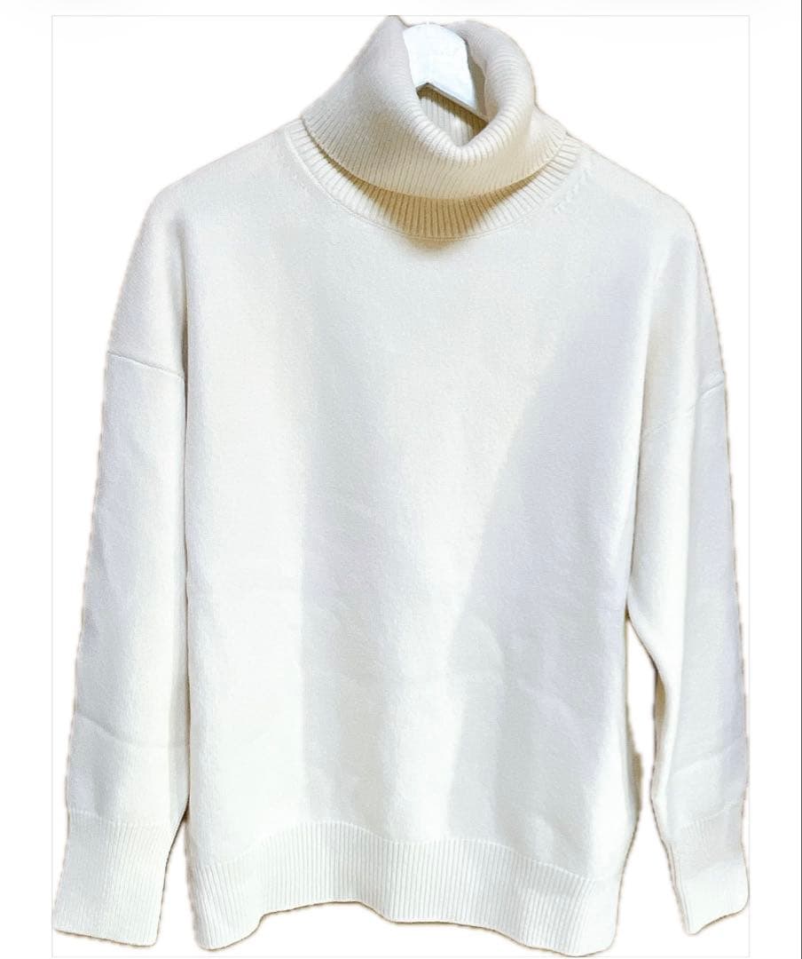 交渉中新品ドゥーズィエムクラス latestミドルゲージタートルニット白