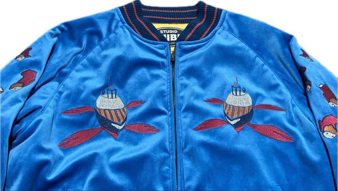 スタジオジブリ　崖の上のポニョ　スカジャン　サイズS ベロア