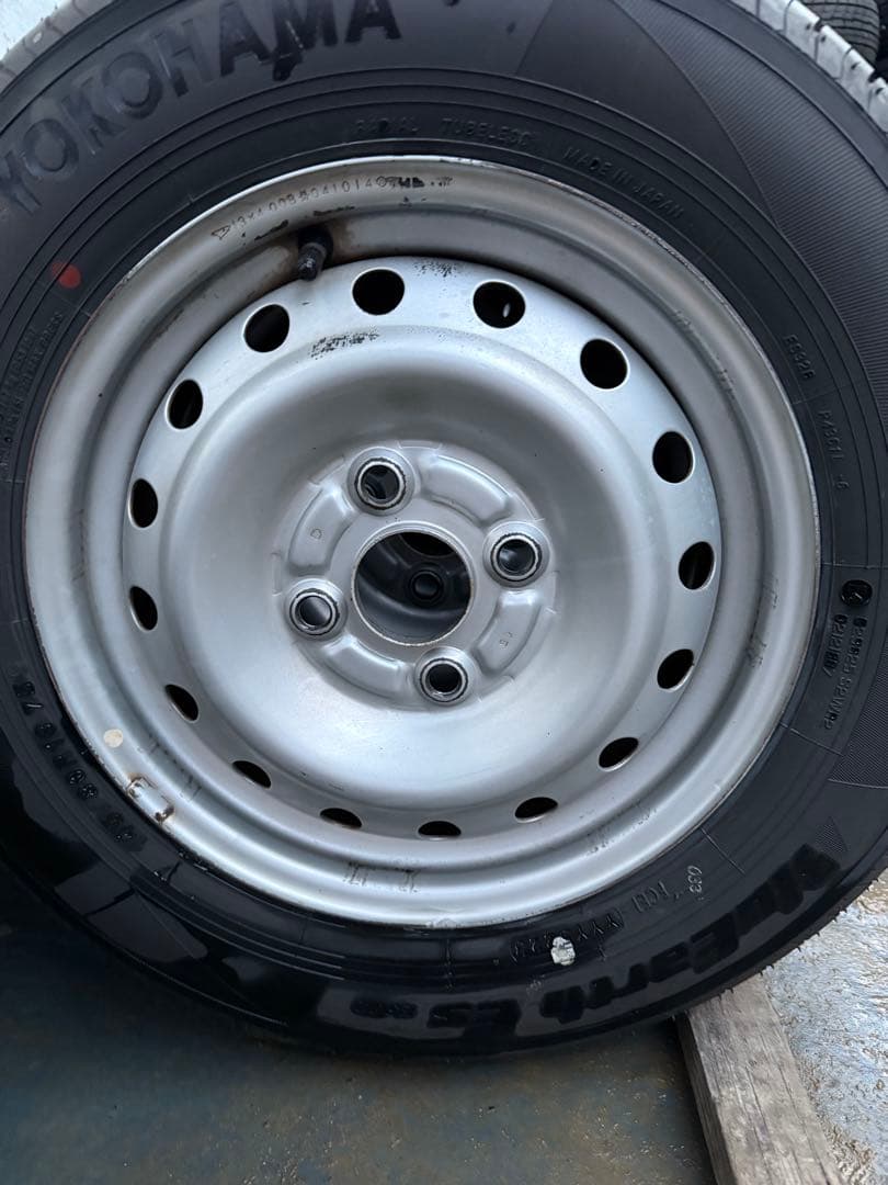 四代目ヨコハマサマータイヤ145／80R13 75Sホイールセット深溝