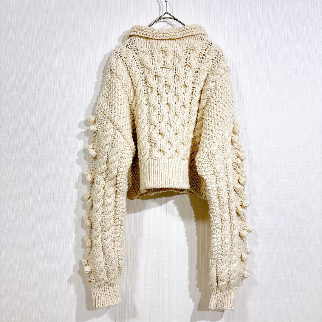 シールームリン Hand made Wool ハイネックプルオーバー　ホワイト