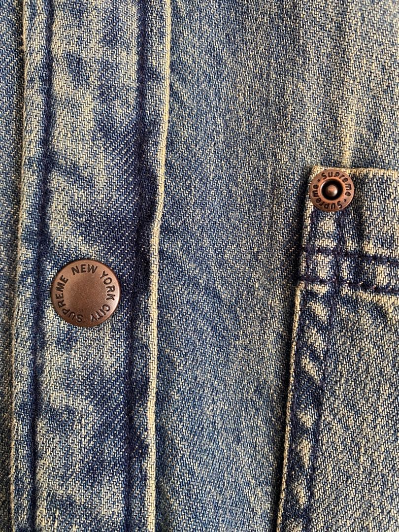 トップス supreme/Shearling Lined Denim Work Shirt