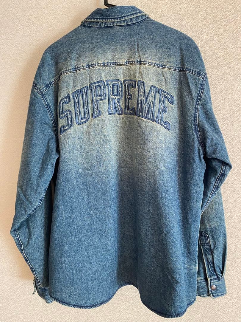 トップス supreme/Shearling Lined Denim Work Shirt