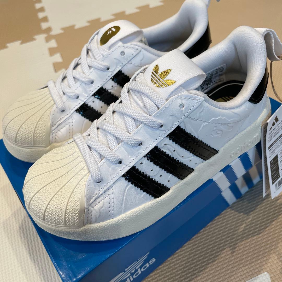 A BATHING APE adidas superstar キッズスニーカー