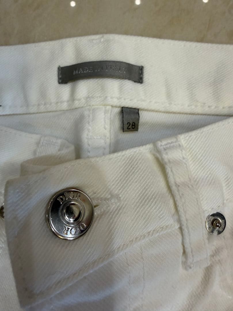 DIOR ホワイトパンツ 28