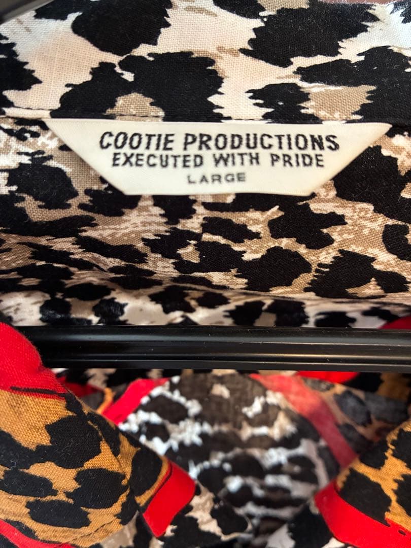 Cootie Productions レオパード柄 長袖シャツ L