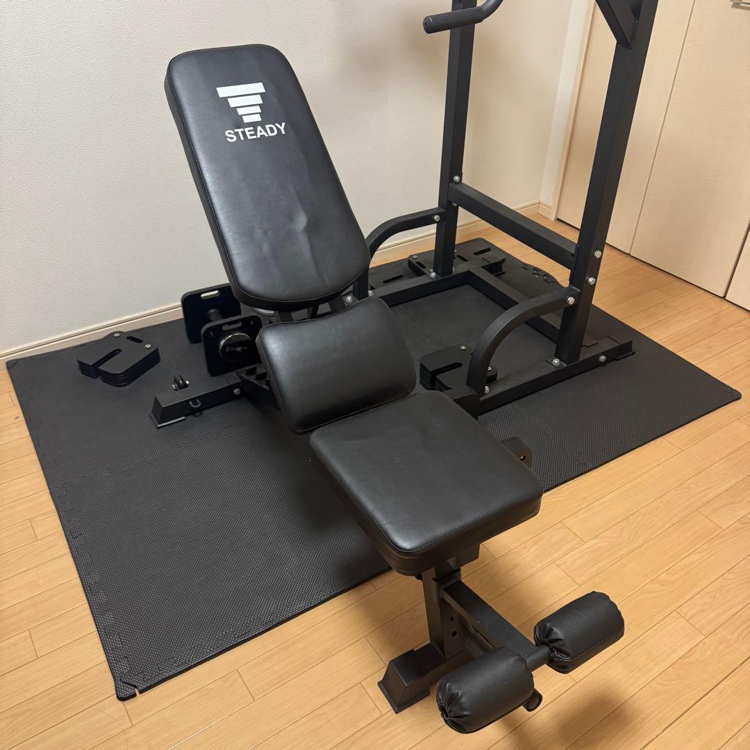 筋トレ道具セット※単品も可　可変式ダンベル　ベンチ台