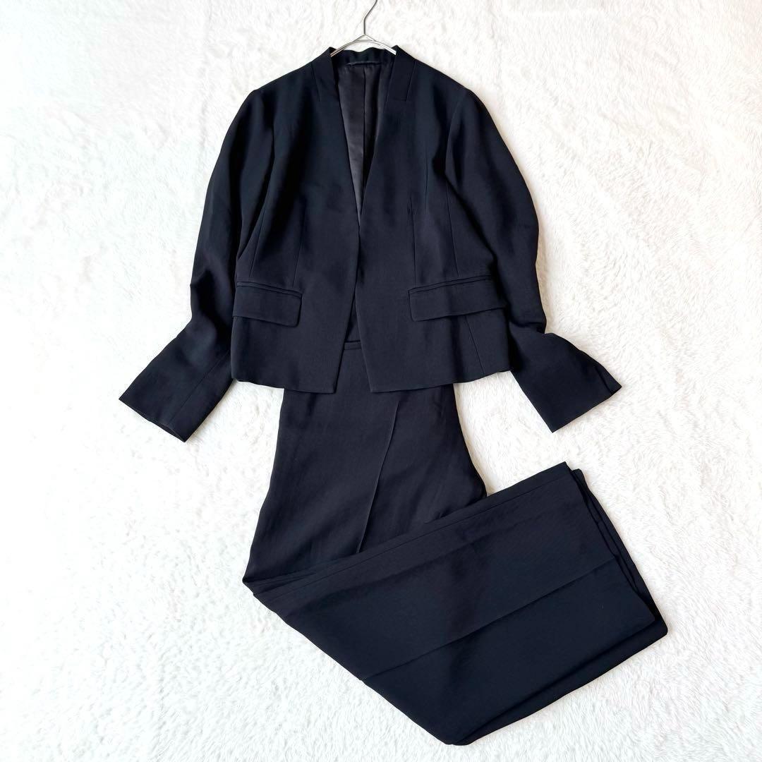 【美品】マッキントッシュロンドン　セットアップ　パンツスーツ　ノーカラー　36