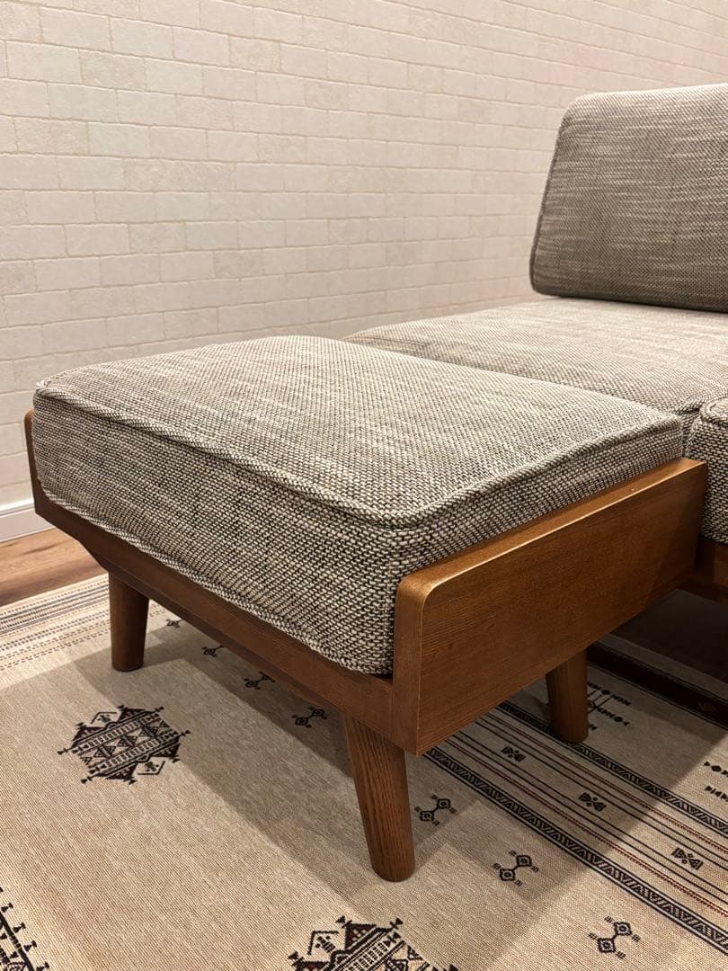 グレー系オットマン・スツール