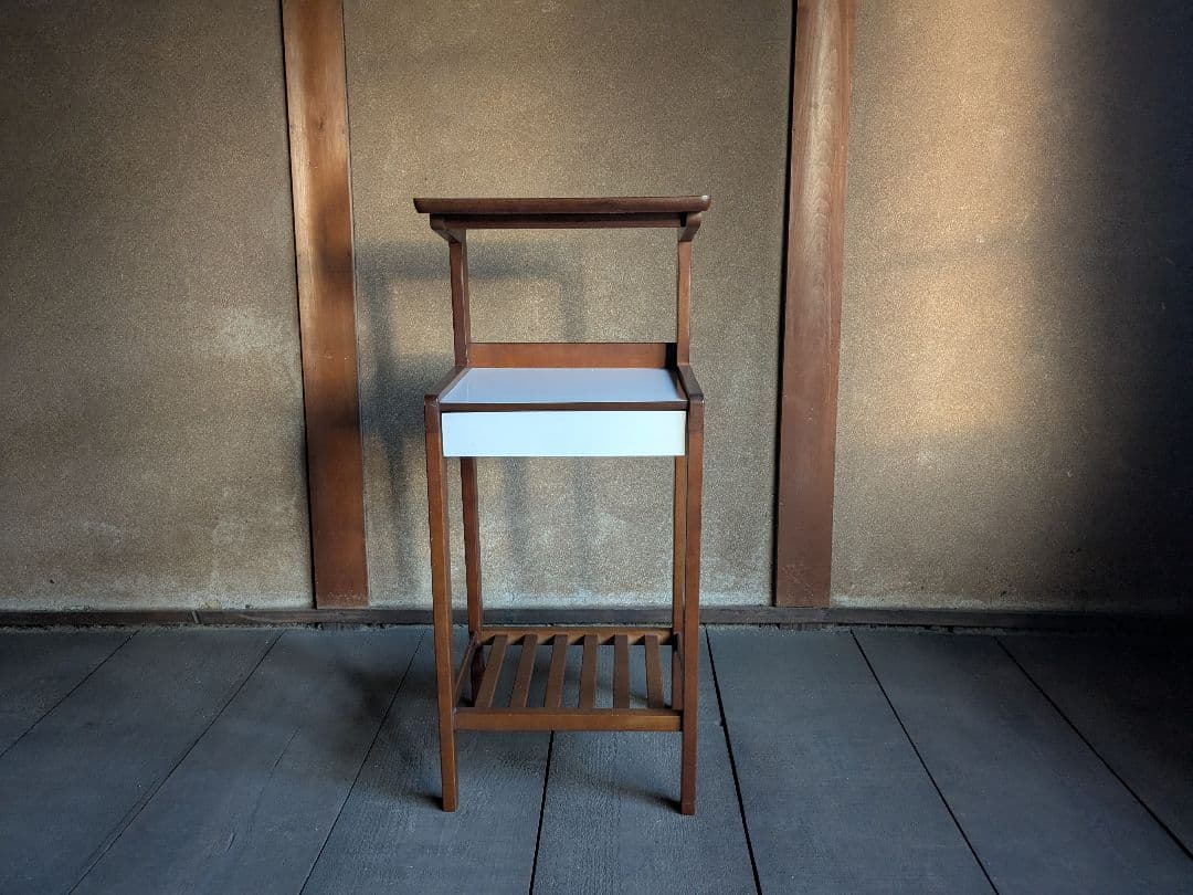 【とんとんちん】オールドカリモク 電話台　ヴィンテージ　KARIMOKU