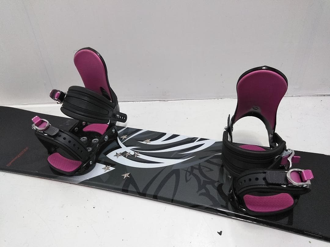 ZUMA WAVE2 154cm スノーボード 2点セット ケース付 ビンM △